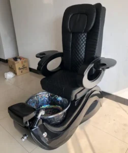 High Quality Leather Salon Black Massage Foot Care Chairs Used Nail Manicure Luxury Pedicure SPA Chair for Sale