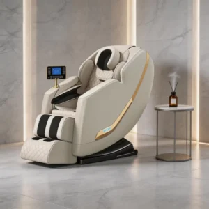 High Quality Luxury PU Leather Electric Airbag Zero Gravity Full Body Leg Smart Body Detection AI Voice Heating Massage Chair