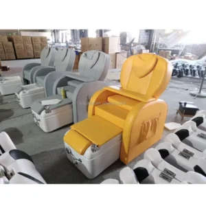 High end Electric Massage Pedicure Chair Footbath with Light Reclining Chair Body