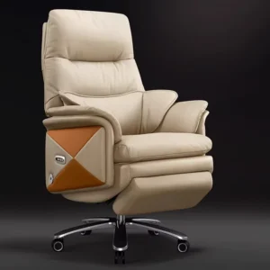 High-end Intelligent Genuine Leather Electric Executive Chair Zero-gravity Executive Massage Recliner with Button Control