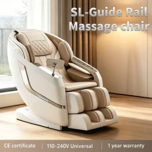High quality Luxury Beige Massage Chair with Touch Control Panel Full Body Zero Gravity Chair for Hotel Spa OEM ODM Available