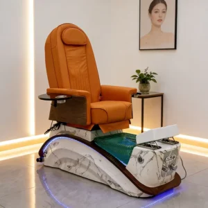 Hihg End Nail Salon Equipment Throne Professional Foot Manicure Chair Modern Luxury Human Touch Massage Reclining Pedicure Chair
