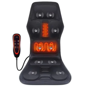 Home Car Relax Heating Vibration Back Massager Seat Pad Massage Chair Cushion