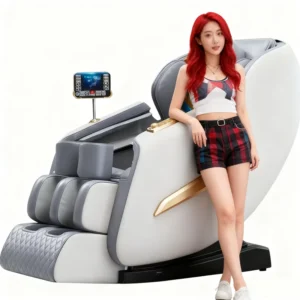 Home Full Body Massage Chair Zero Gravity Recliner Heated Lumbar and Back Multiple Massage Modes Breathable Fabric