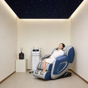Home Intelligent Voice Control Musical Function and Multi Function Full Body Zero Gravity Capsule Smart Electric 4D SL Track SPA Massage Chair
