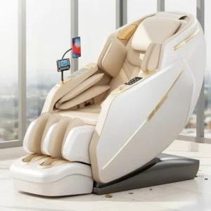 Home Luxury Electric Massage Chair 3D Body Stretching Zero Gravity Relaxation Bluetooth Voice Operated Multi Function Chair