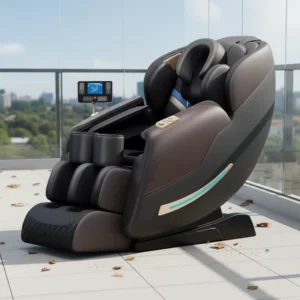 Home Luxury Thai Stretch Massage Chair Full Body Shiatsu Zero Gravity Heating Compress With Bluetooth