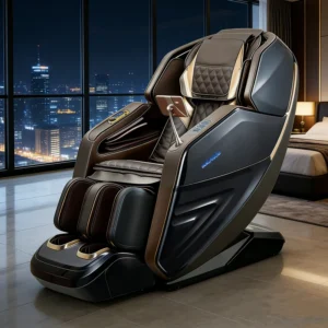 Home Office 3D Full Body Zero Gravity Massage Chair SL Track Design Multi Functional Automatic Massage Program Foot Waist ABS+PU