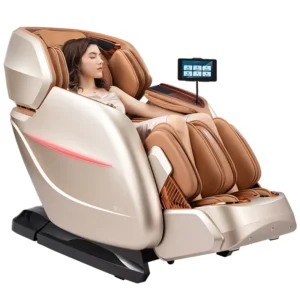 Home Smart Massage Chair with Wireless Charger DE A22L Adjustable Leg Rest & Voice Control Support for Family