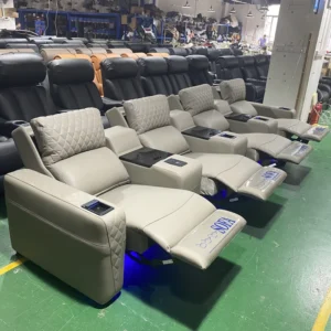 Home Theater Seating Recliner Sofa Chair Genuine Leather Electric Cinema Sofa Theater Massage Chair Living Room Furniture