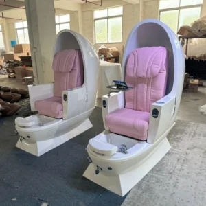 Hot Pink and White Color Luxury Style Spa Pedicure Massage Chair for Nail Salon