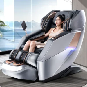 Hot Sell Modern PU Leather Full Body Luxury 4D Zero Gravity Shiatsu Electric Heating SL Track 8 Massage Modes Massage Chair