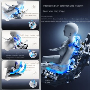 Home Relaxation SL Rail Chair with Professional Shiatsu Massage