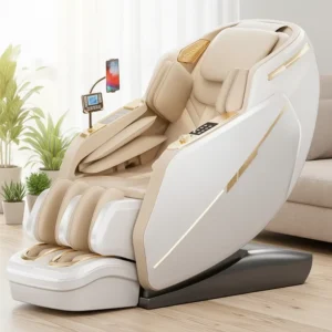 Household Electric 3D SL Track Massage Chair Zero Gravity Full Body Air Pressure Heating AI Voice Bluetooth Sofa