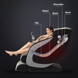 Ihoco V002 Portable Full Body Massage Chair Zero Gravity 8 Programs Stainless Steel Robotic Arm Ultra Long Guide Rail