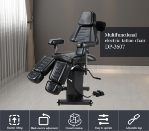 Inked Ergonomic Electric Tattoo Bed Artist Chair SPA Massage Tattoo Salon Chair