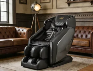 Intelligent Health Monitoring Massage Chair with Blood Oxygen Sensor Auto Adjustable Neck Ergonomic Design for Office Home Use