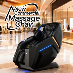 Intelligent Shared Full Body Multifunctional Scan Code SL Track Commercial Cabin 3D Zero Gravity PU Leather Massage Cushion