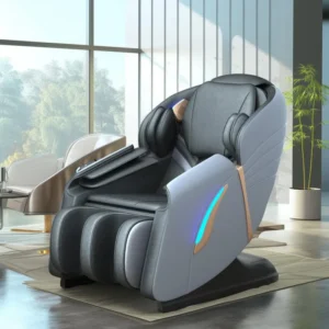 Intelligent Shared Full Body Multifunctional Scan Code SL Track Commercial Cabin 3D Zero Gravity PU Leather Massage Cushion