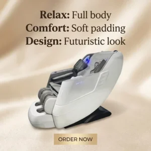JINGTOP Electric 3D Shiatsu Kneading SL Rail Recliner JINGTOP ABS+PU Leather 3D 0 Gravity Body Massage Massage Chair