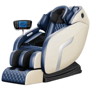 Jamooz JMZ 988H Professional Luxury Grey Zero Gravity Human Touch Stretch 4D Track Electronic Massage Chair PU Leather Massager