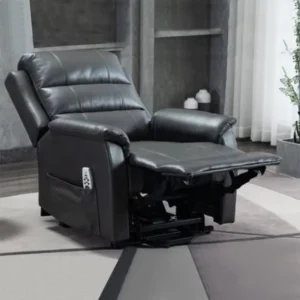 KD Single Electric Leisure Recliner Chair Modern Design Synthetic Leather Metal Massage Remote Control for Living Room