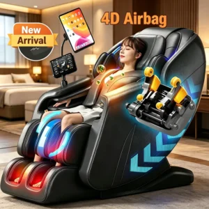 L25max 135cm SL Rail Massage Chair Full Body Airbag Zero Gravity Luxury Home Commercial Use AI Voice Control 4D Manipulator Back