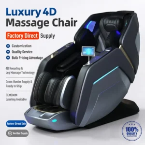 L36 Luxury High End Electric 4D Zero Gravity Full Body Stretching SL Track Heated Massage Chair