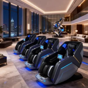 L36 Voice Control Heating Luxury Space Age Smart 4D Full Body Shiatsu Kneading Home Massage Chair Office Use