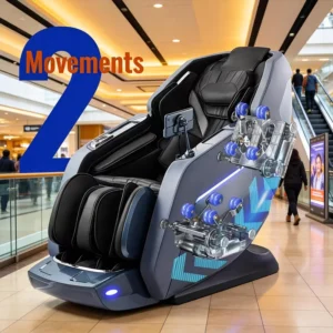 L36S Dual Core Foldable Massage Chair Full Body Zero Gravity Electric Heat Foot Roller Portable Pedicure Recliner Sofa 4D