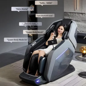 L36S Luxury AI Smart Touch Message Recliner Airbags Shiatsu Zero Gravity Dual Core Portable Full Body Massage Chair
