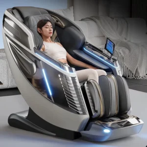 L39S Dual Core New Design Electric Thai Stretch Shiatsu Zero Gravity Double Mechanism Massage Chair PU Leather Full Body