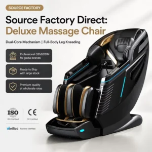 L39S Snowfit Japanese Style Full Body Electric Massage Chair With Shoulder Relaxation and Pu Leather