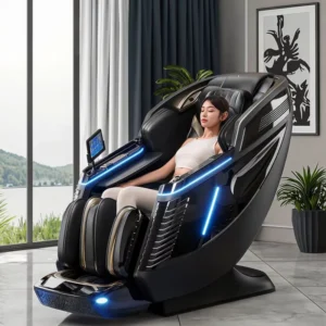 L39S Zero Gravity 4D 3D Dual Core Massage Chair Eco Friendly Design Electric Heating Full Body Coverage SL Tracking
