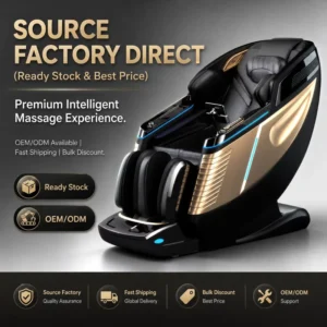L39pro YB Massage Chair with 3D Sonic Vibration Foot Scraping Back Heating for Wellness