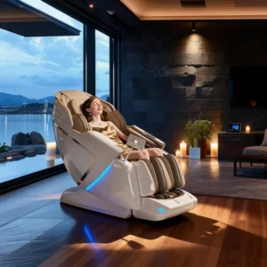 L50 Luxury 4D Massage Chair Bluetooth Music AI Control for Home Office Commercial Shiatsu Full Body