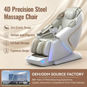 L50 SL Rail Foot Scraping Waist Heating OEM ODM Commercial Home SPA Full Body Zero Gravity 4D Massage Chair