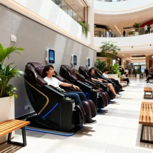 L50 SY Massage Chair Coin Bill Credit Card Operated Commercial Mall Airport Vending Massage Point