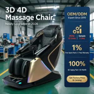 L50S 3D 4D Dual Core AI Voice Wall Hugger Full Airbag OEM Villa Resort Home SPA 4D Massage Chair
