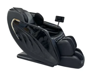 LEERCON 4D 3D Zero Gravity Massage Chair Full Body Thai Stretch SL Track Shiatsu Electric Recliner Pu Leather Home Room Spa