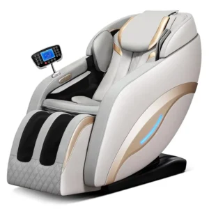 LEERCON Home Use Space Capsule Robot Living Room Foot Back Electric Heat U Shape Simple Remote Recliner Full Body Massage Chair