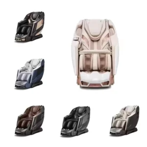 LEERCON Shiatsu Thai Full Body Massage Chair Calf Roller Hip Airbags Heart Detection Dual Core Mechanism Zero Gravity 4D 5D