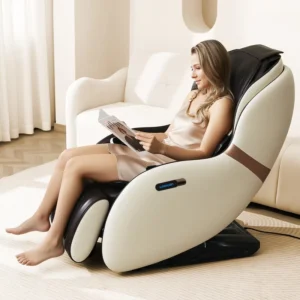 LEERCON Small Ambient Breathing Led Space Capsule Massage Chair Full Body Mini Ultra quiet Motor Exclusive Patented Tech Rights