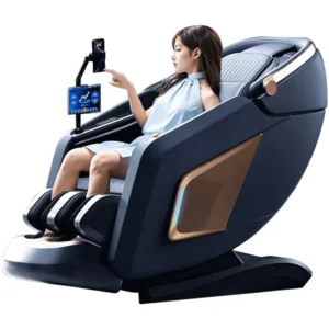 LEERCON Zero Gravity Massage Chair 3D Thai Massage Automatic Folding Recliner Foot Calf Roller Stress Relief Space Capsule