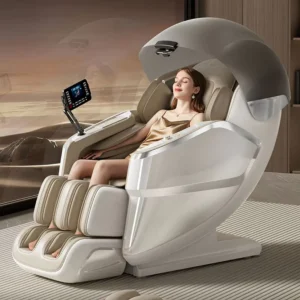 LEMESY Electric Zero Gravity Full Body 4D Luxury Shiatsu Heating Recliner Body Dual Core SL Track Massage Chair