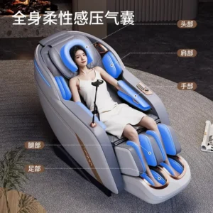 Large 4D Full Body Zero Gravity Luxury Massage Chair with Dual Mechanism and SL Track