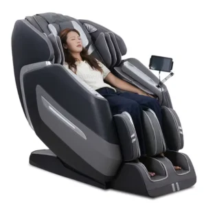 Large Electric Luxury Heating Shiatsu Kneading Zero Gravity Vibrating 4D Full Body Massage Chair With Foot Roller For Home Use