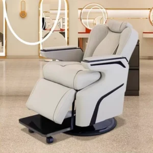 Leather Hair Salon Chair Cross Border Home Use Massage Chair Simple Modern Minimalism Swivel Lift Factory Direct Sales