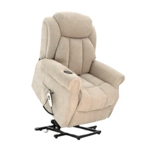 Leather or Fabric Power Electric Medical Lift Riser Recliner Chair With Massage and Heat for the Elderly