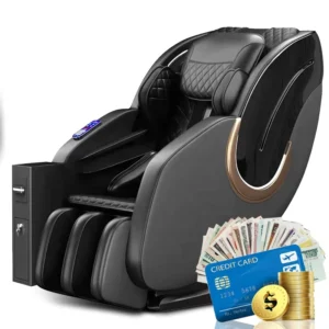 Leercon New Coin Business Operated Sl track zero Gravity 4d Vending Massage Chair Philippines Bill for Commercial Use
